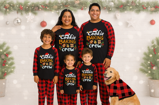 Christmas Family and Dog Pajamas Set