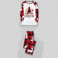 Red and White Matching Christmas Pajama Set