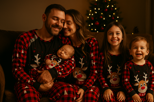 Reindeer Christmas Family Matching Pajamas Set