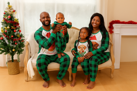 Family Holiday Long Sleeve Pajamas Set