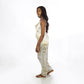 Women's Two Piece Satin Spaghetti Strap Top and Pants