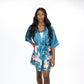 Kimono Style Satin Waist Tie Robe